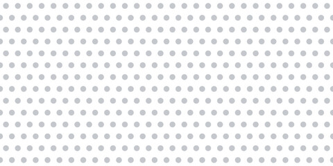 Poster - Polka dot seamless pattern. Grey dots repeated background. Swatch template for textile, fabric, plaid, tablecloths, clothes. Vector wallpaper
