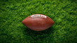 Ready for Gridiron Action. A football ready for gridiron action on the field