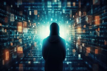 Digital privacy concept background