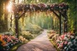 Garden wedding backdrop photography background stage ceremony maternity shoot floral wedding overlay garden background flowers wedding props
