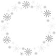 © Murti - snowflake wreath, snowfall frame.