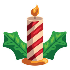 Sticker - christmas candle light