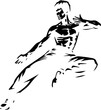 Bruce Lee,Martial Law Vector Silhouette