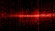 © YM Creative Studio - composition featuring vibrant red binary data displayed against a computer screen background, evoking the iconic Matrix style. Generative AI