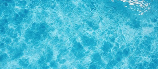 Canvas Print - Birds eye view of swimming pool water texture visible