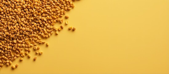 Aufkleber - copy space image on isolated background showcasing fenugreek seeds