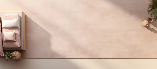 Aufkleber - copy space image on isolated background carpet for interior decoration rendered in CGI