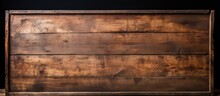 Text Or Message Frame Made Of Old Brown Crate Planks With Copyspace For Text