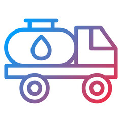 Canvas Print - Vector Design Water Tanker Icon Style