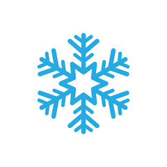 Wall Mural - Snowflakes icon and symbol ilustration