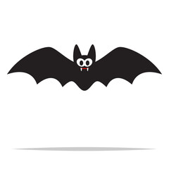 Poster - Bat cartoon vector isolated illustration