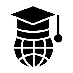 Sticker - Solid Global education icon