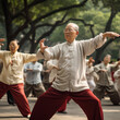 © DALU11 - People doing Tai Chi in the park.