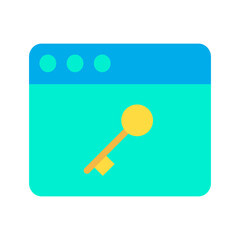 Poster - Flat Web Key icon