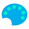 © kiran Shastry - Flat art palette icon