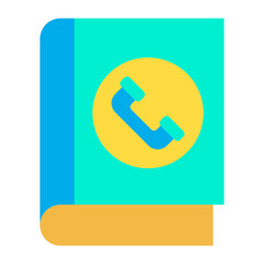 Sticker - Flat Contact Book icon