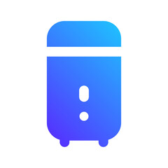 Canvas Print - cpu tower gradient fill icon