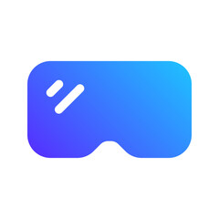 Wall Mural - vr glasses gradient fill icon