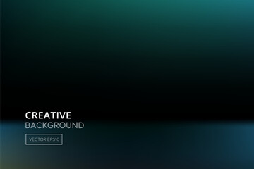 Wall Mural - dark green and blue gradient background, vector illustration design