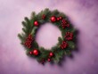 © ecrow - Decorative christmas wreath. Xmas celebration. Generative AI