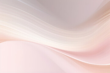 horizontal banner with waves. elegant curvy swirl waves background design with baby pink, pastel gra