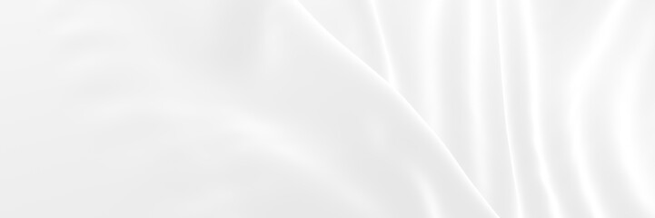 Wall Mural - Abstract white cloth background.