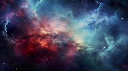Wall Mural - vivid space galaxy nebula in a starry cosmos – a stunning astronomy backdrop