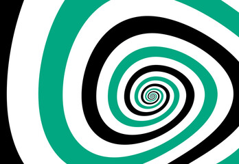 Poster - Artistic spiral shape. Vector drawing