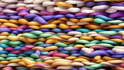 Wall Mural - Abstract colorful holographic animation. Multicolor liquid gradient background. Beautiful gradient texture, Moving abstract multicolored background