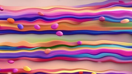 Wall Mural - Abstract colorful holographic animation. Multicolor liquid gradient background. Beautiful gradient texture, Moving abstract multicolored background