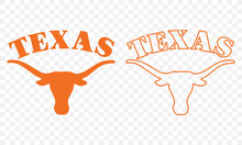 Texas Longhorns Silhouette Or Cricut Vector File | Any Changes Can Be Possible 