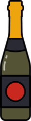 Poster - Champagne bottle icon