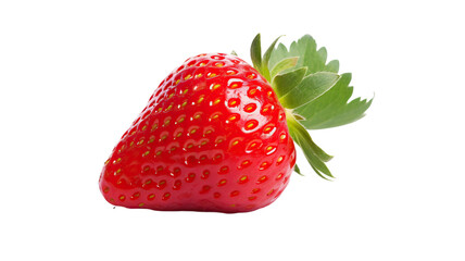 Wall Mural - Red Strawberry transparent white background