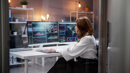 Aufkleber - KPI Business Analytics Data Dashboard