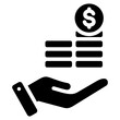 Economic Value Glyph Icon
