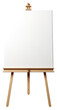 © Pro Hi-Res - Wooden easel with blank canvas isolated.