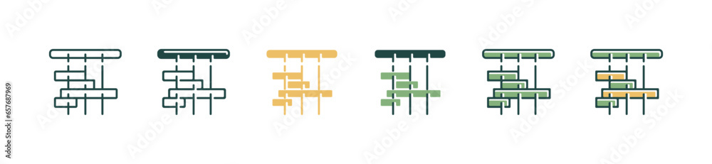 roadmap action task plan diagram timeline schedule icon vector business ...