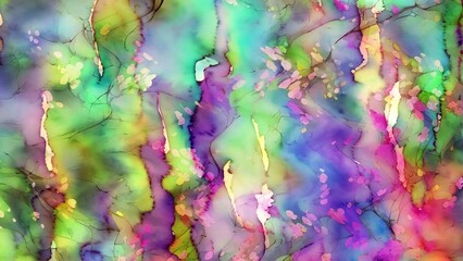 Wall Mural - Abstract colorful holographic animation. Multicolor liquid gradient background. Beautiful gradient texture, Moving abstract multicolored background