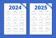 2024 and 2025 editable calendar template
