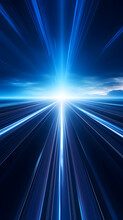 Digital Technology Blue Luminous Emission Light Geometric Poster  Background