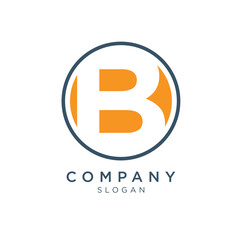 Simple Stylish B Letter Logo Concept