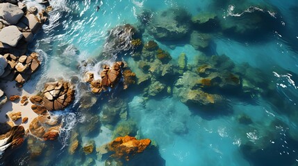 Wall Mural - rocks in water