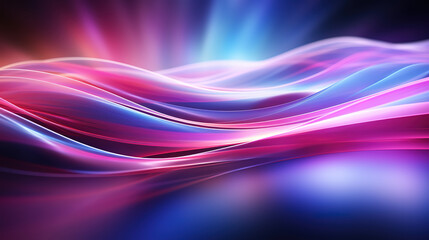 Poster - A dynamic and colorful abstract background with fluid lines and curves in shade. Generative Ai
