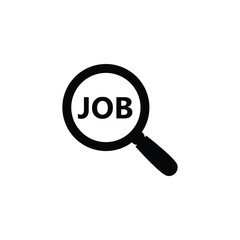 Poster - search job icon vector find job sign