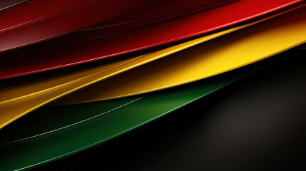 Aufkleber - Black History Month color background. Generative Ai