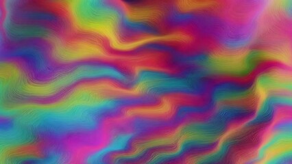 Wall Mural - Abstract colorful holographic animation. Multicolor liquid gradient background. Beautiful gradient texture, Moving abstract multicolored background