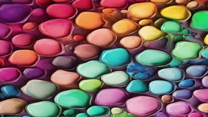 Wall Mural - Abstract colorful holographic animation. Multicolor liquid gradient background. Beautiful gradient texture, Moving abstract multicolored background