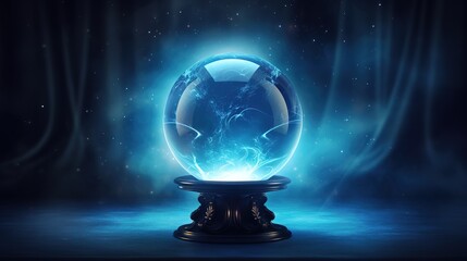 Poster - colorful bright magic ball. sphere