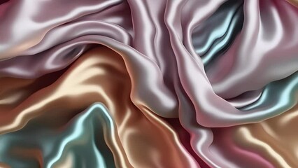 Wall Mural - Abstract colorful holographic animation. Multicolor liquid gradient background. Beautiful gradient texture, Moving abstract multicolored background