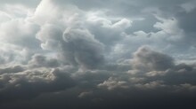 Cloudy Sky, Grey Sky With Clouds, Bad Weather, Rainy Day, Winter Day During A Storm, Sky Background With Clouds, Dark Clouds